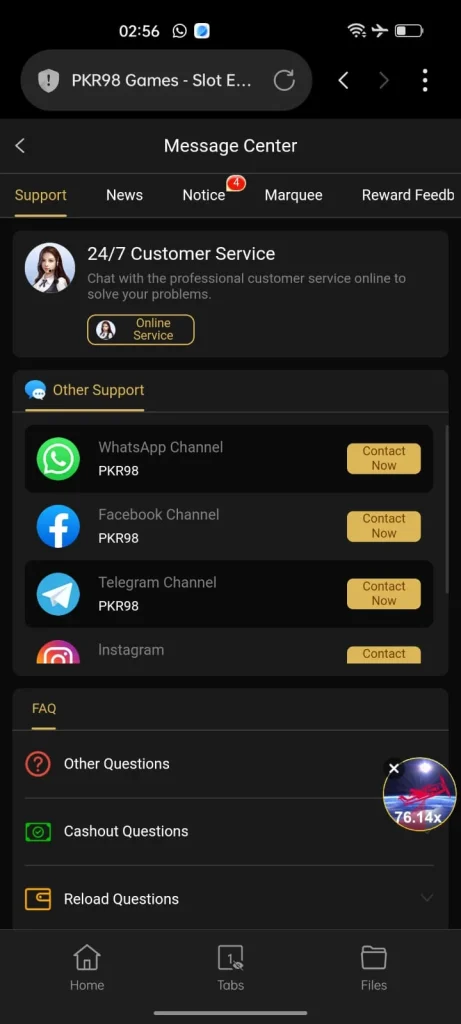 PKR998 Game Help Center
